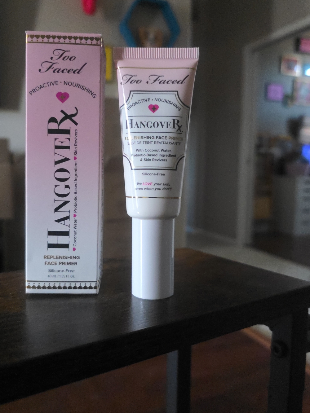 Too Faced Hangover Rx Replenishing Face Primer – Pink and White Tube